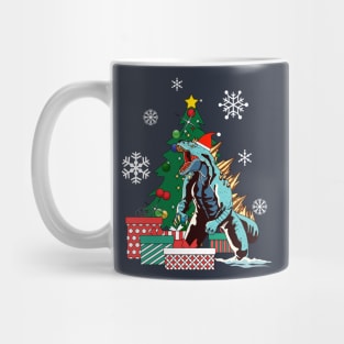 Godzilla Around The Christmas Tree Mug